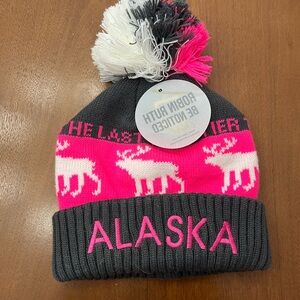 Robin Ruth Alaska Women’s  Beanie - Pink, White, and Gray